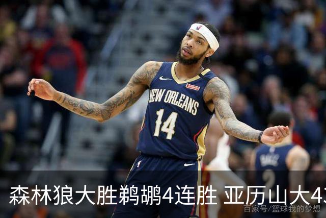 森林狼大胜鹈鹕4连胜 亚历山大43分雷霆克骑士